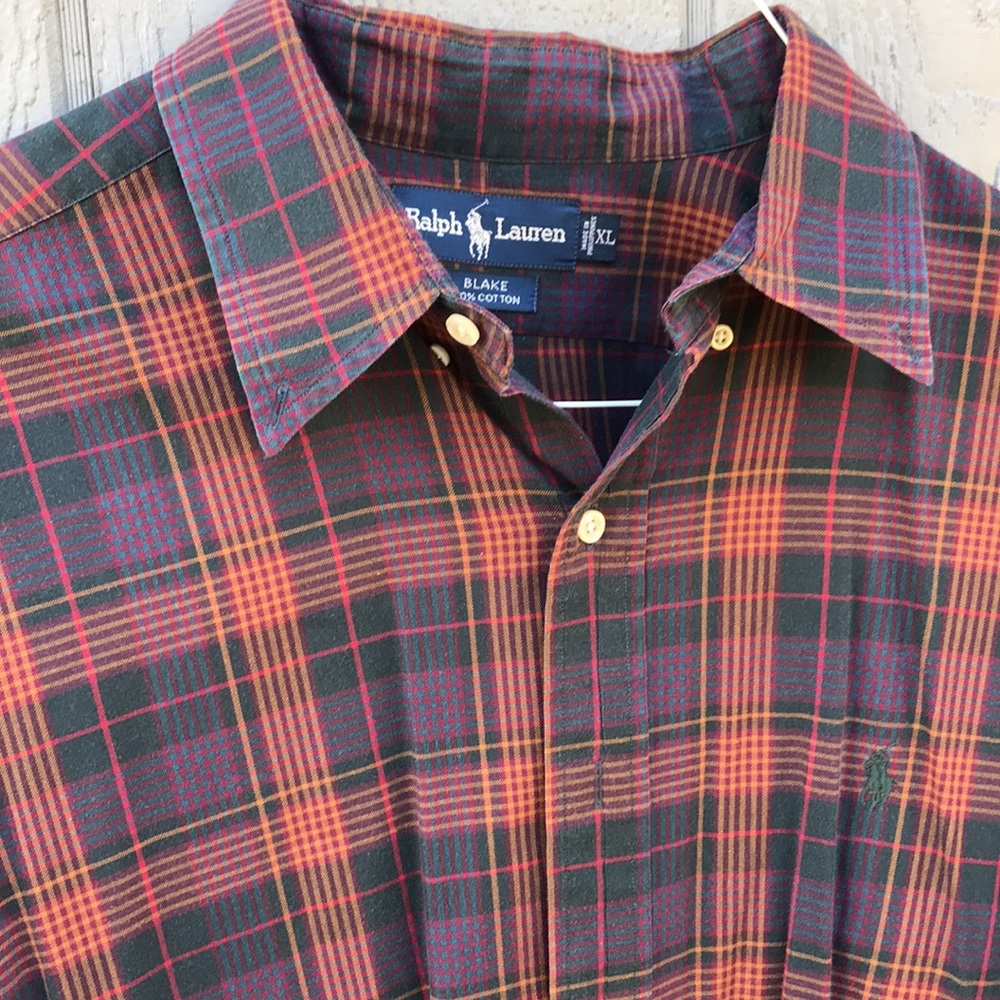 Ralph Lauren mens shirt size XL plaid - Picture 5 of 6